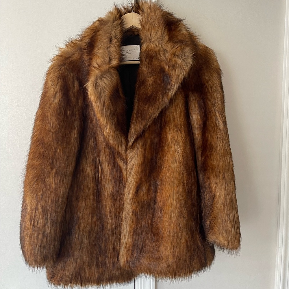 Zara Faux Fur Coat